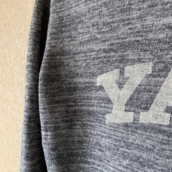 Gray V-Neck Yale University Sweatshirt - Picture 4 of 5